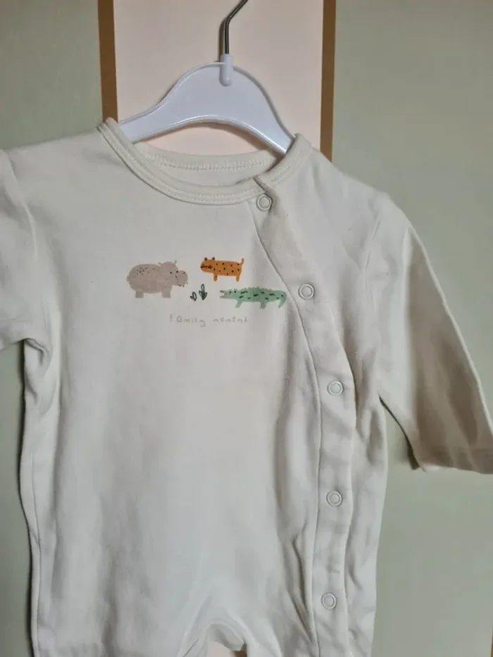 Pyjama long léger. Bébé garçon 3 mois. Kiabi - photo numéro 3