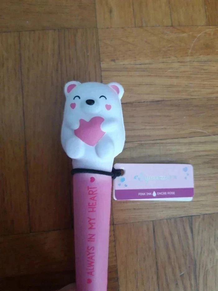 Stylo anti stress ourson édition limitée saint valentin