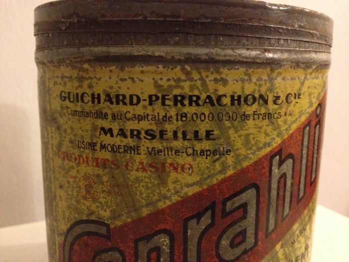 Ancienne boite publicitaire coprahline en métal pour collectionneur - photo numéro 3