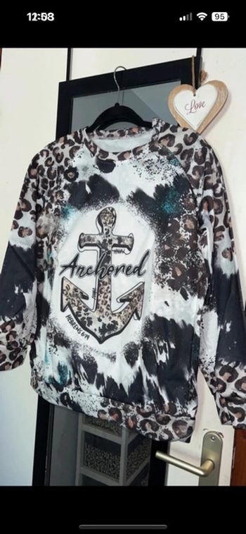 Pull/sweat léopard taille S 36