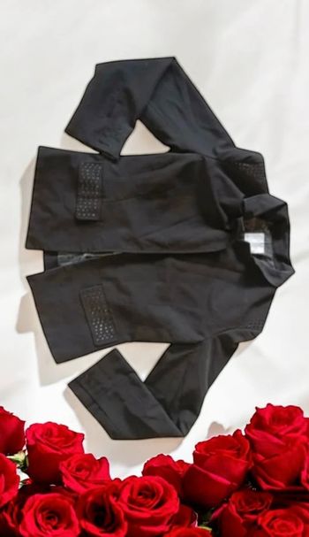 🌹 Jolie Veste Noire Élégante type blazer,femme taille L,neuve🌹