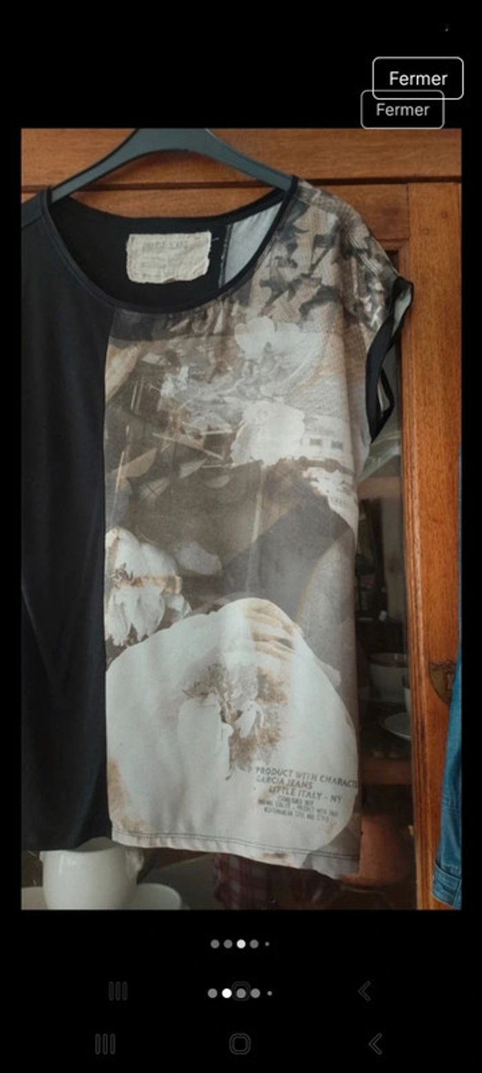 T-shirt Garcia jeans en trés bonne état taille M - photo numéro 2