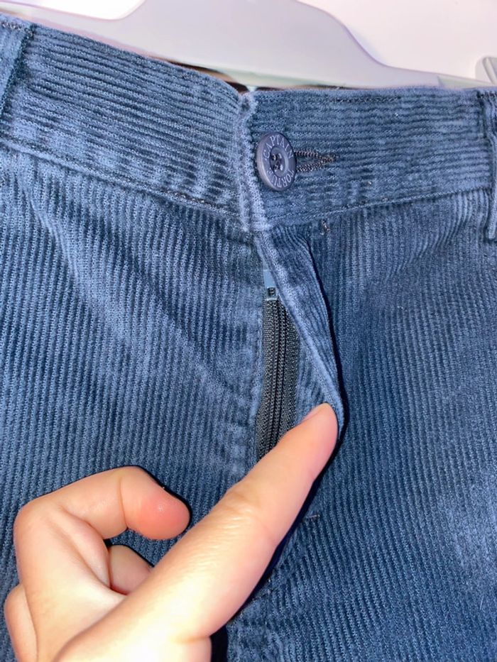 Pantalon en velours côtelé uni - photo numéro 4