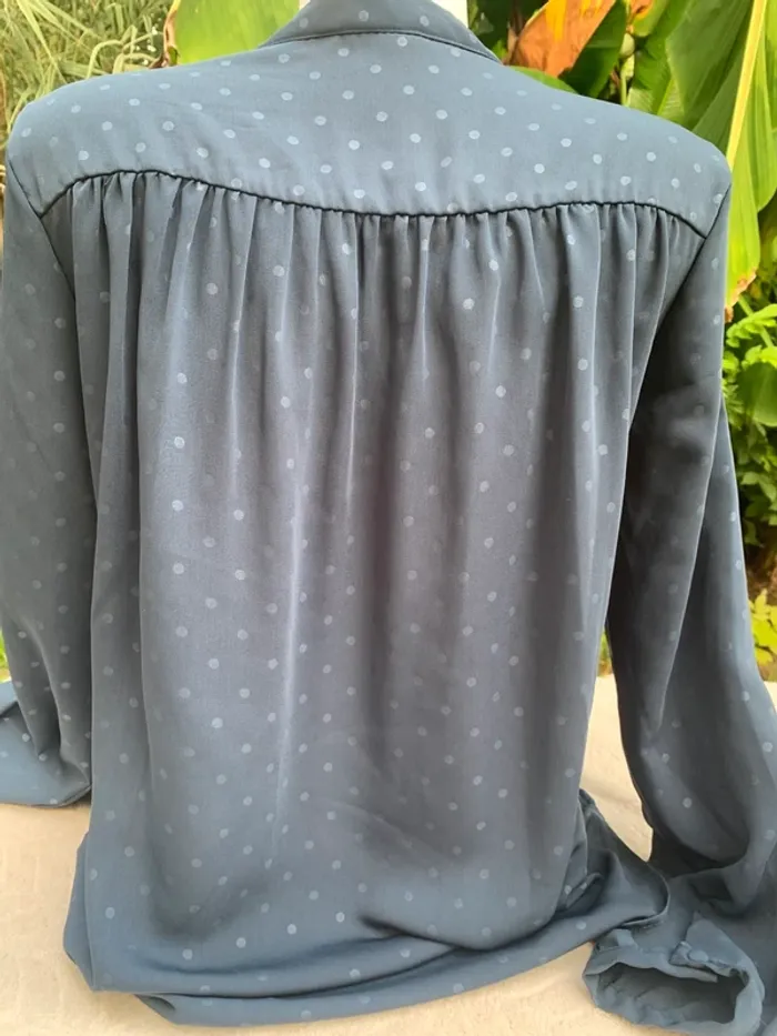 Blouse Only bleu manches longues taille 38 - photo numéro 4