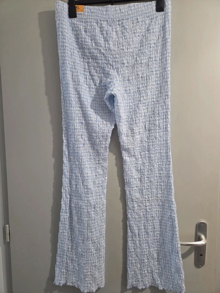 Pantalon vichy bleu clair - photo numéro 5