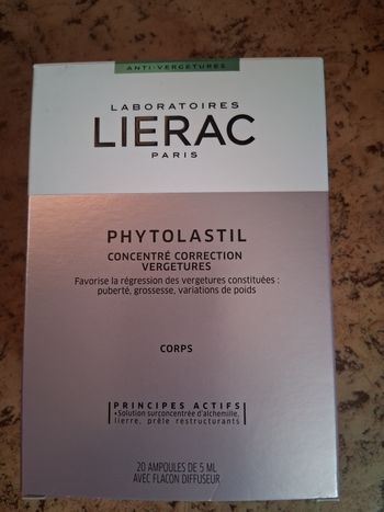 Coffret lierac phytolastil concentré correction vergetures 20 ampoules