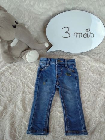 Pantalon jeans slim Garçon 3 mois Fun Mini champion Graine de champion Tape à l'oeil