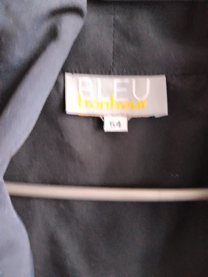 Blazer léger noir avec manche en dentelle transparente T 54 - photo numéro 5