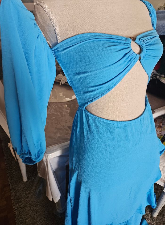 Magnifique robe bleue bohème Shein SXY Taille L Neuve - photo numéro 5
