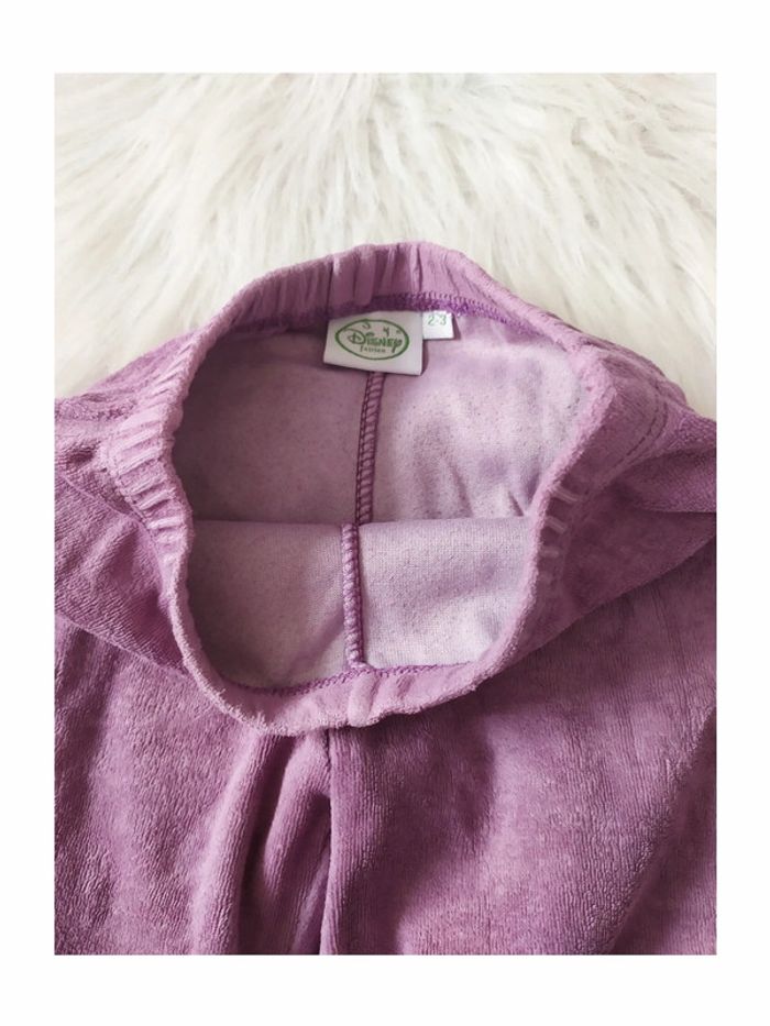 Pantalon de pyjama en velours mauve 2-3 ans Disney Fairies - photo numéro 2