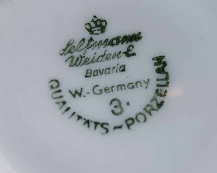 Vintage lot 6 tasses et soucoupes Seltmann Weiden Bavière porcelaine de qualité - photo numéro 3