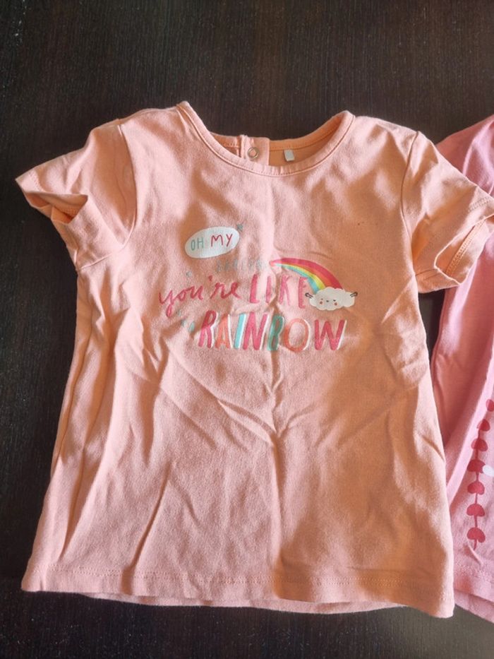 Lot 2 tee shirts fille - photo numéro 3