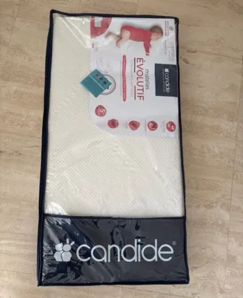 Matelas bébé évolutif Candide 60x120 cm – Neuf emballé