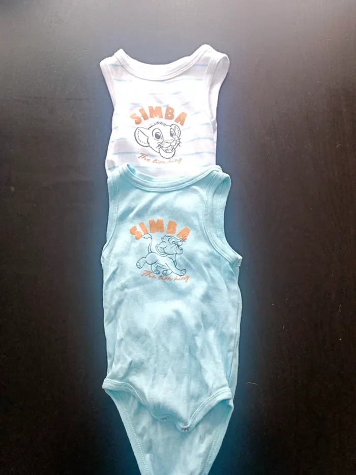 Lot de 2 bodies manches courtes