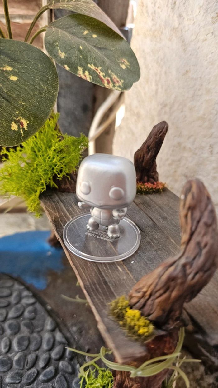 Super figurine Pokemon Nintendo mini pop carapuce argentée - photo numéro 2