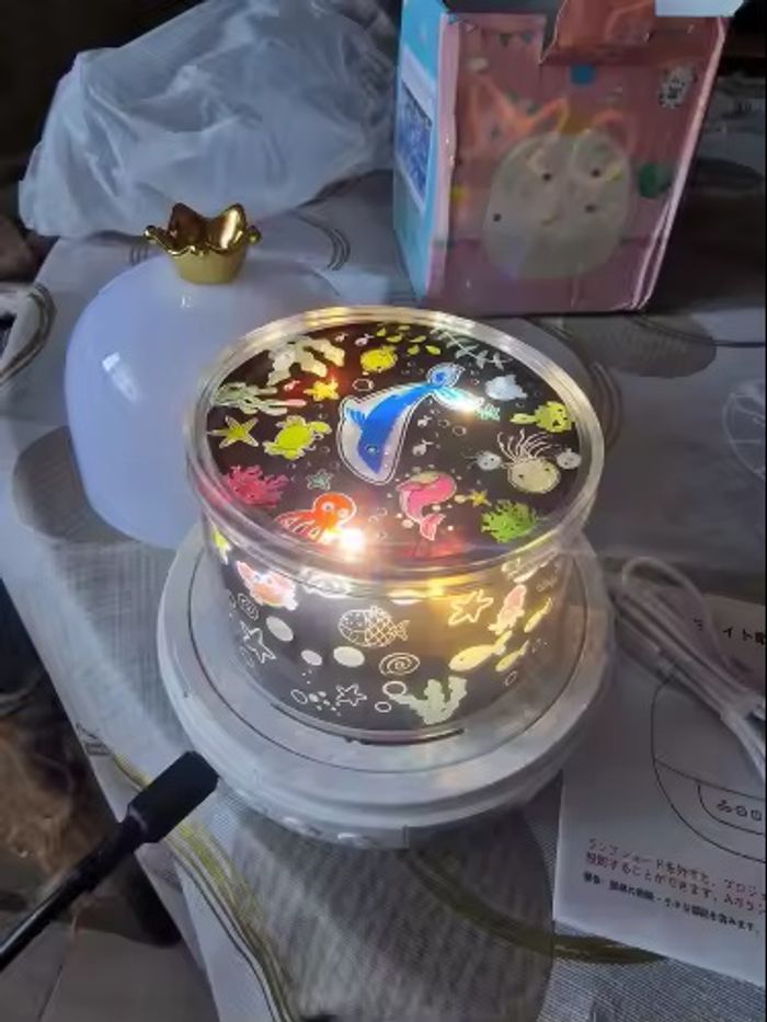 Veilleuse de nuit pour enfant, projecteur 360° - photo numéro 5