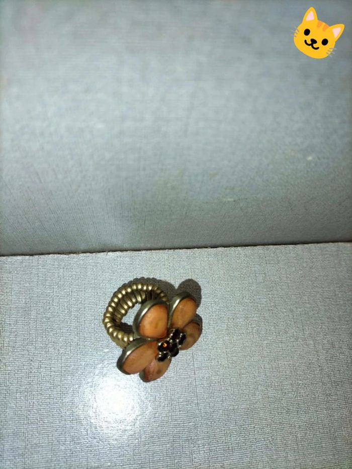 Bague fleur élastique - photo numéro 2