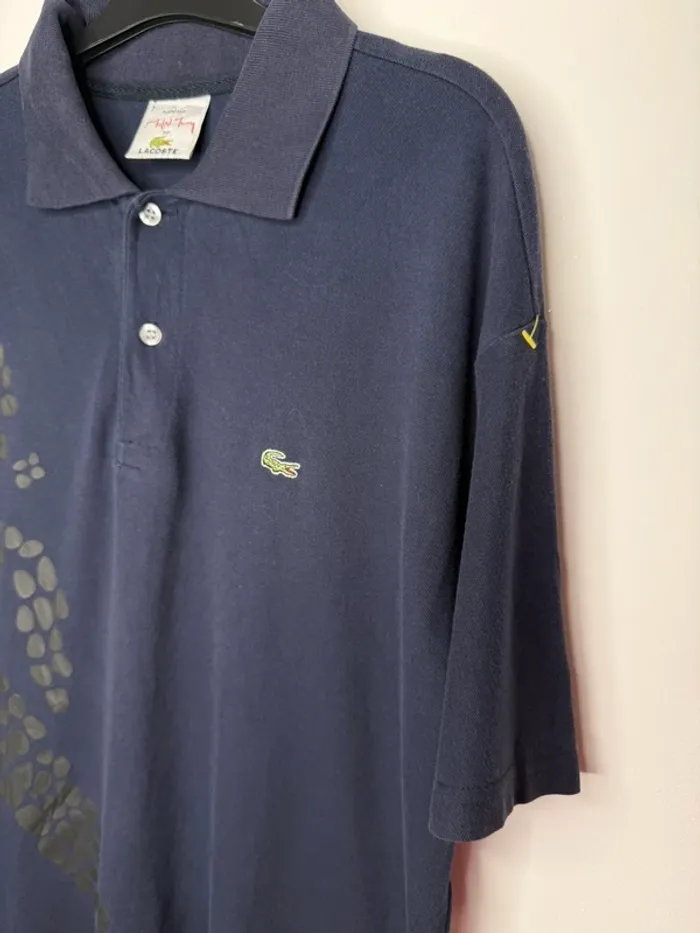 🖤 polo Lacoste / motif croco - Bleu marine / T-XXL🖤 - photo numéro 3