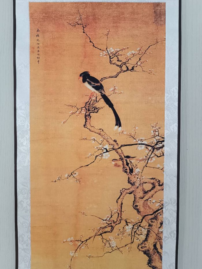 Tableau Peinture chinoise oiseaux et fleur - photo numéro 3