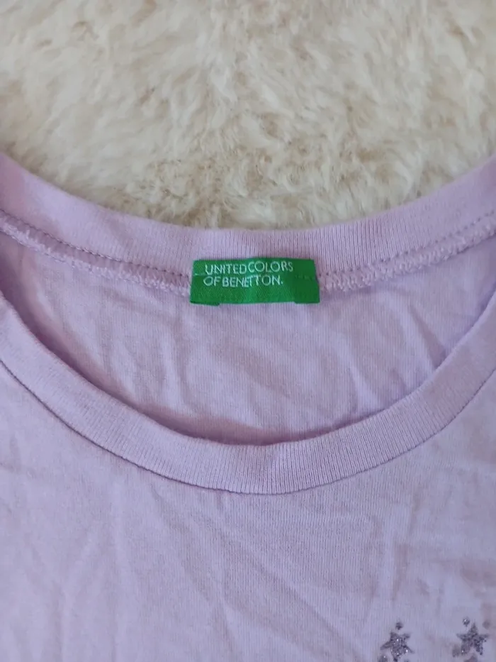 tee-shirt 10 ans fille Benetton - photo numéro 3