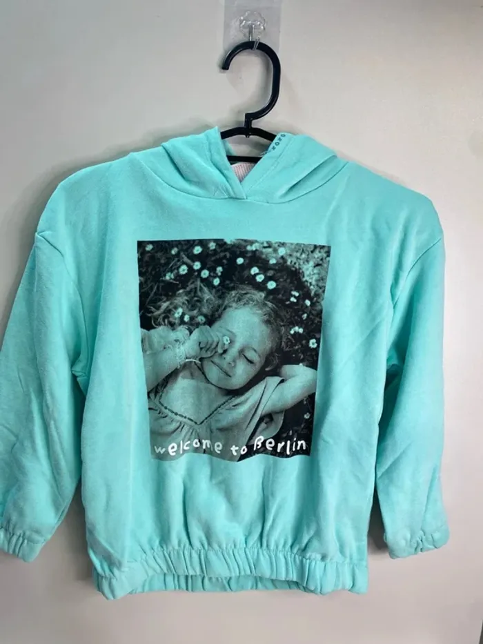 Sweat fille - capuche neuf - Zippy - Taille 7 ans - photo numéro 4