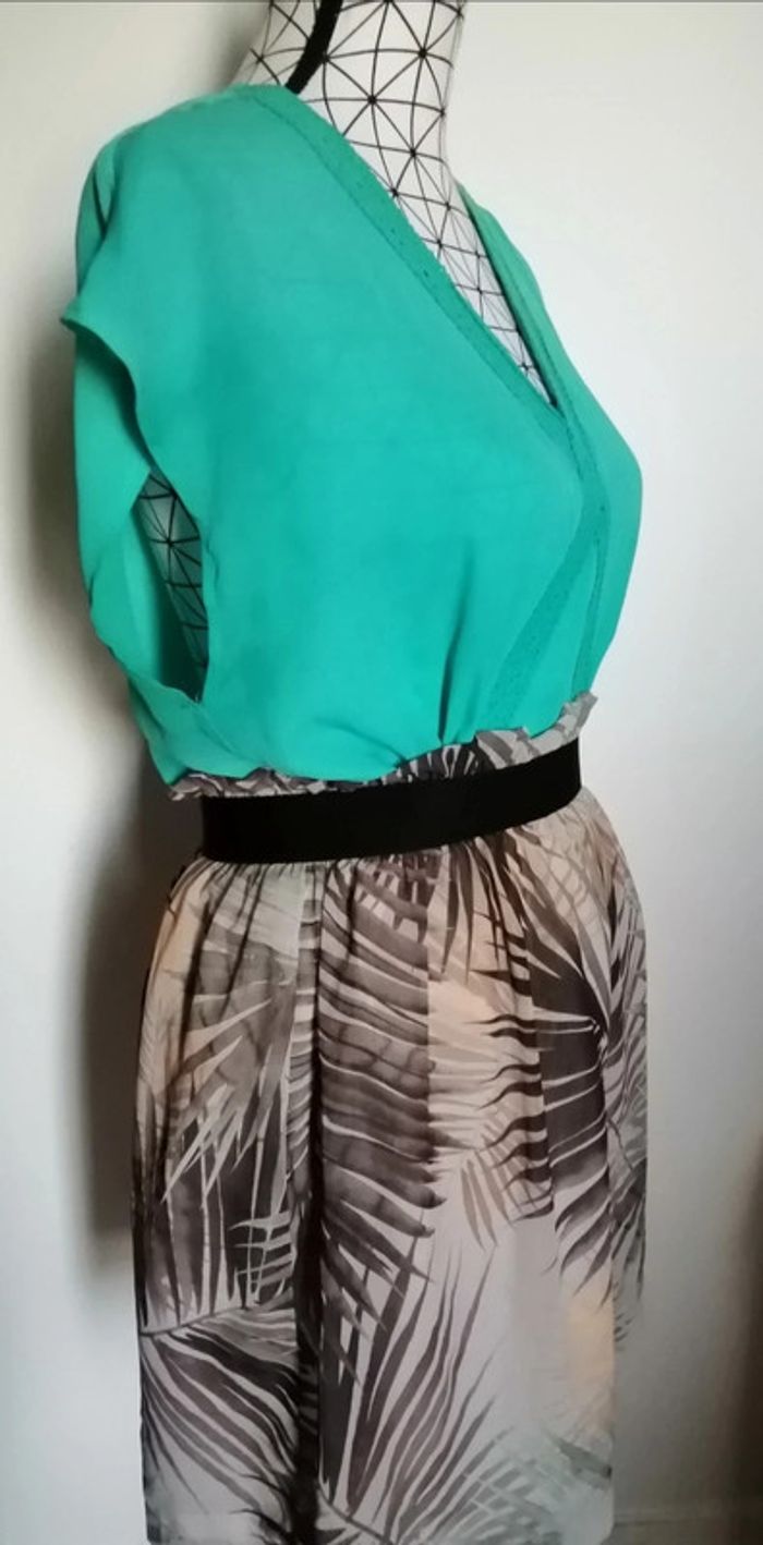 Blouse / haut vert d'eau - photo numéro 3