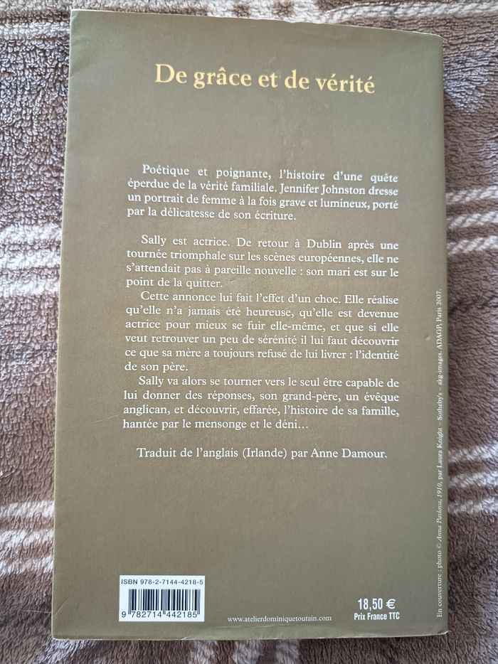 📖 Roman de Jennyfer Johnston 📖 - photo numéro 2