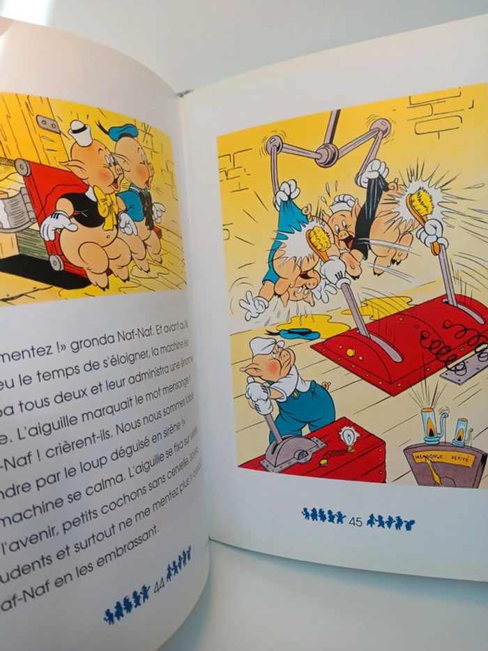 Livre vintage Walt Disney Les 3 petits cochons et la machine infernal 45pages dépôt légal - photo numéro 8
