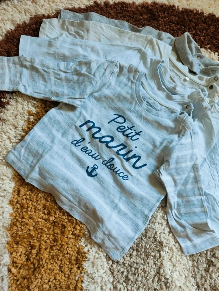 Lot 7 tee-shirts manches longues - photo numéro 4