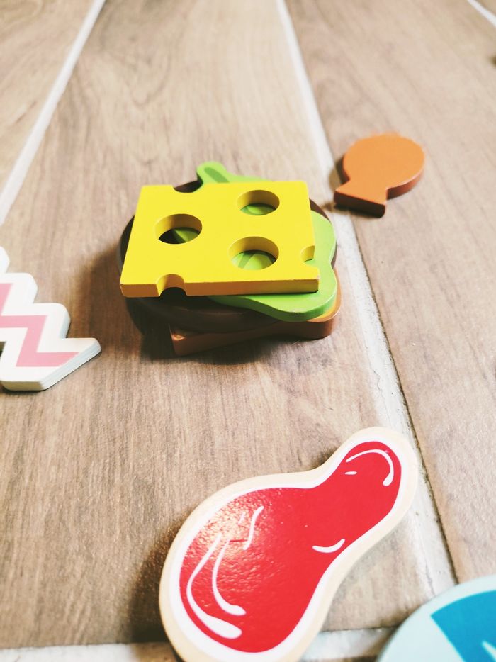 🍔 Jeu d'imitation - Dinette en bois Ensemble de Jeu "Dîner & Barbecue"- - photo numéro 3