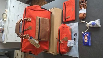 sac de voyage + trousse de toilette cabaïa