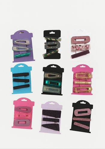 Barrettes en résine