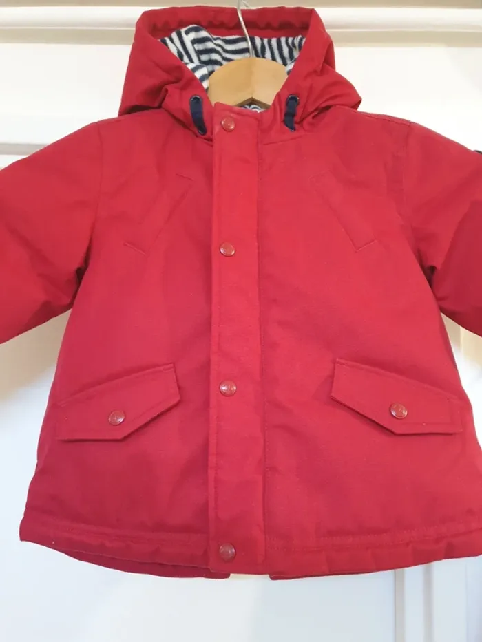 Manteau Doudoune Caban Hiver Petit Bateau Taille 18 mois - photo numéro 7