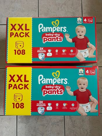 XXL PACK PANTS taille 4 Pampers 