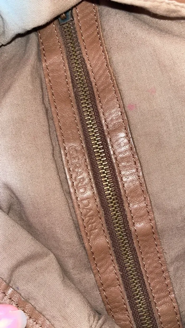 Sac Gérard Darel marron avec petit sac assortie - photo numéro 13