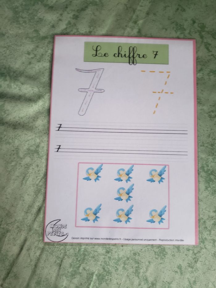 Fiches d'apprentissage chiffres - photo numéro 7
