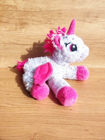 Peluche Licorne étoile paillettes