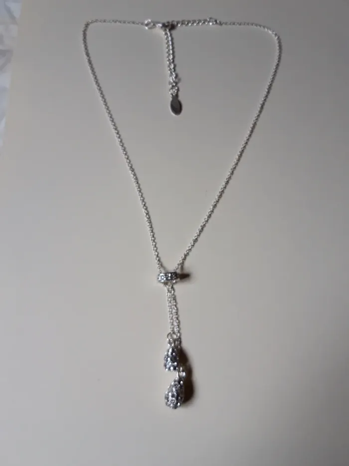 Collier fantaisie argenté - photo numéro 2