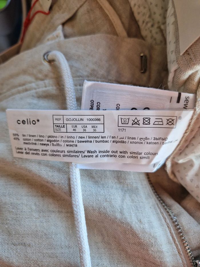 Pantalon blanc celio - photo numéro 6