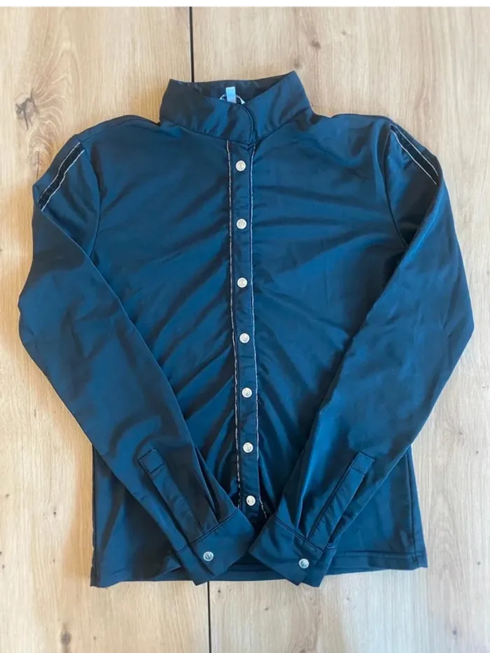 Chemise de  Concours Harcour – Taille  XS – Noir –  Très  Bon État