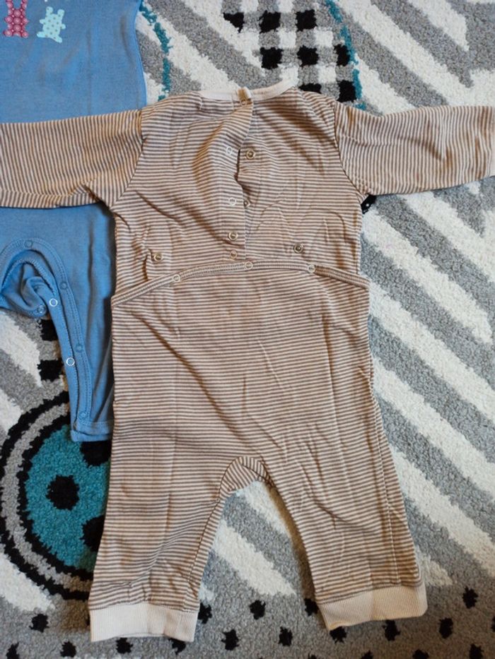 Lot de 3 grenouillères ML - Taille 9 mois - photo numéro 4