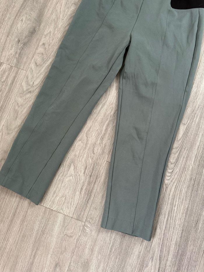 Pantalon taille haute vert eucalyptus et noir Damart T46 3XL - photo numéro 4
