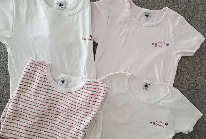 Lot maillots de corps 10 ans petit bateau