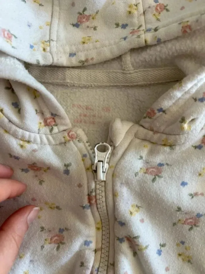 Veste fille florale zippée 24/36 mois - photo numéro 6