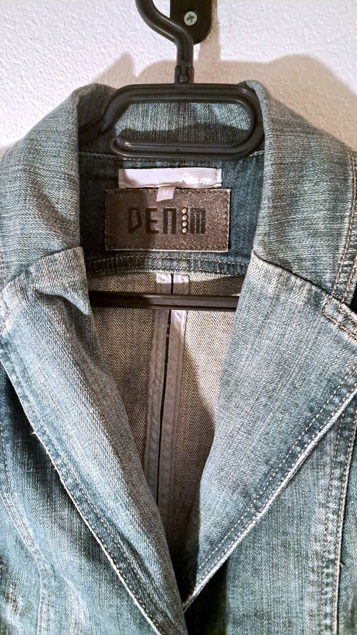 Veste en jean courte – Style blazer - photo numéro 2