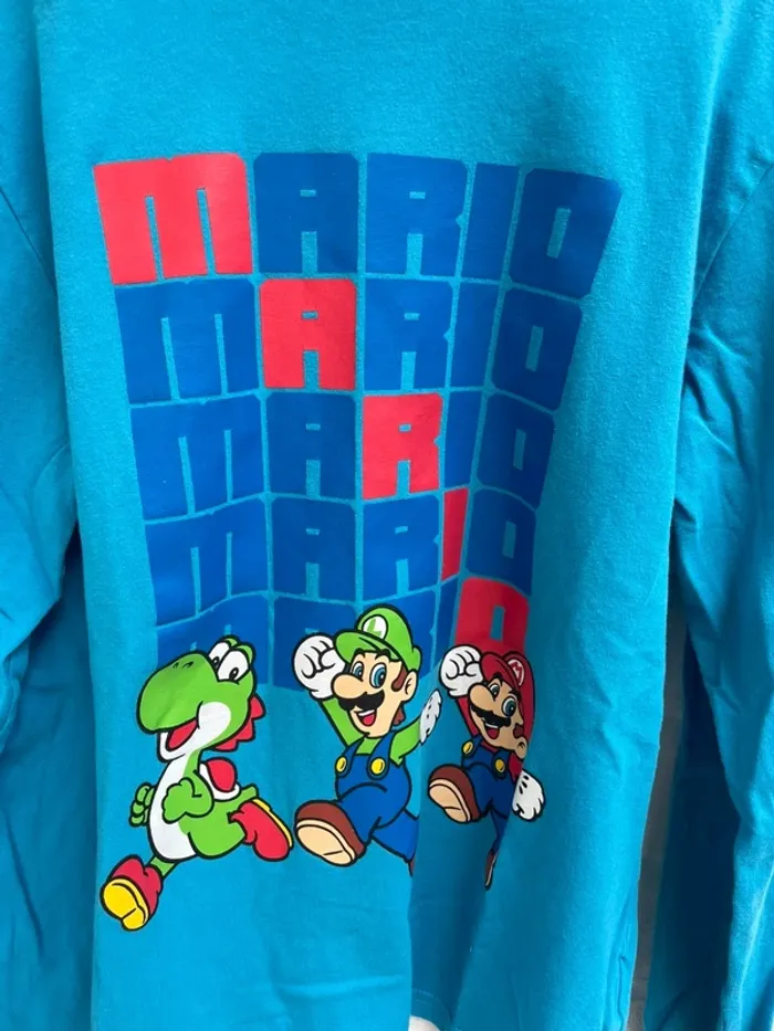 Haut pyjama Super Mario 10-12 ans - photo numéro 2