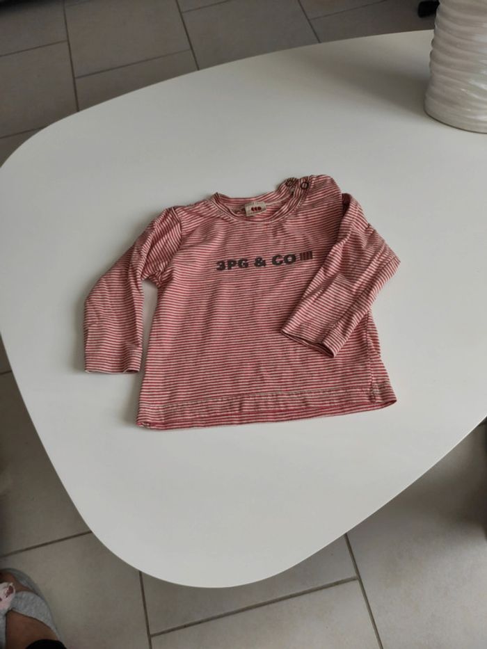 T shirt rayures rouges