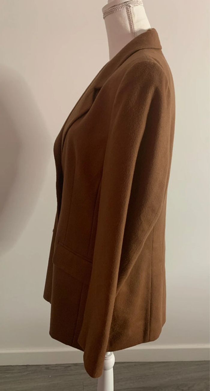 Blazer Camel Laine vierge et Cachemire Vintage T42 XL - photo numéro 5