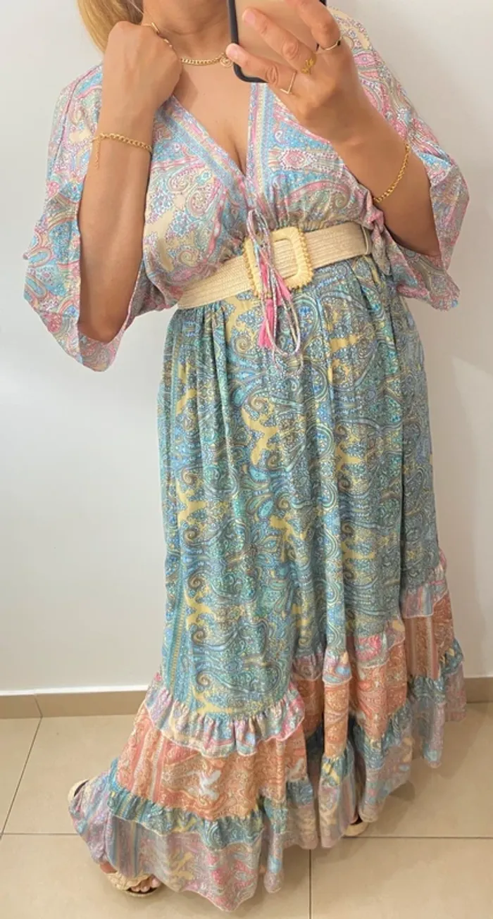 Robe longue fluide agréable à porter Taille Unique - photo numéro 2