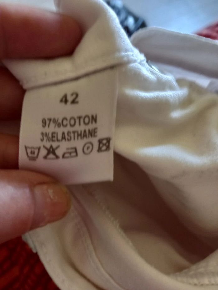 Jean blanc Taille 42 - photo numéro 6